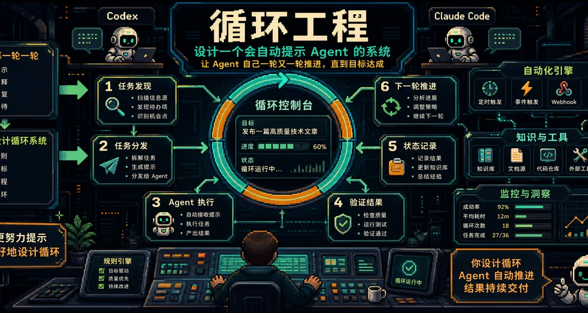 Loop Engineering：别再亲自提示 Agent 了，开始设计会自己提示 Agent 的系统